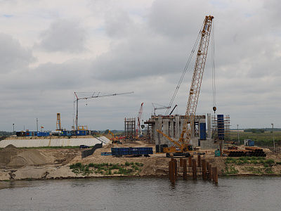 Natsproektstroy Starts Work on Riverbed Footing of the Oka River Bridge