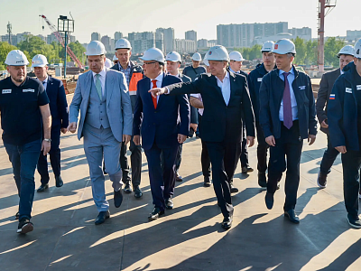 The main structures of Bolshoy Smolensky Bridge are 80% ready