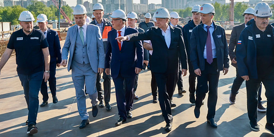 Готовность основных сооружений Большого Смоленского моста - 80%