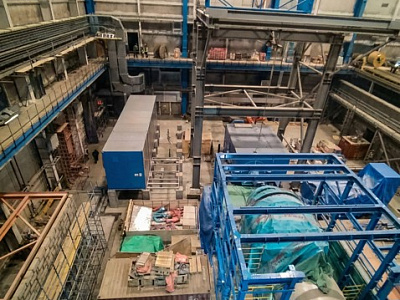 The assembly of gas turbines has been completed during the construction of Yuzhno-Yakutsk TPP