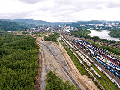 GC NPS, JSC companies built a two-hectare transit park at Tynda station