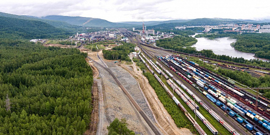GC NPS, JSC companies built a two-hectare transit park at Tynda station