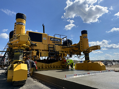 Natsproektstroy has tested automated foundation concreting for the Moscow-St. Petersburg High-Speed Railway Line