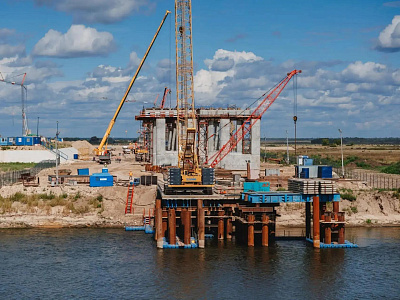 Almost One-Third of the Oka Bridge is Completed