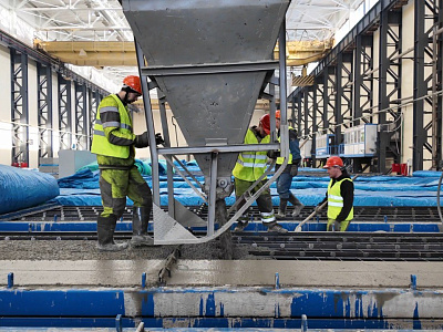 Нацпроектстрой оборудовал четыре завода по производству железобетонных свай на тестовом участке ВСМ Москва - Санкт-Петербург