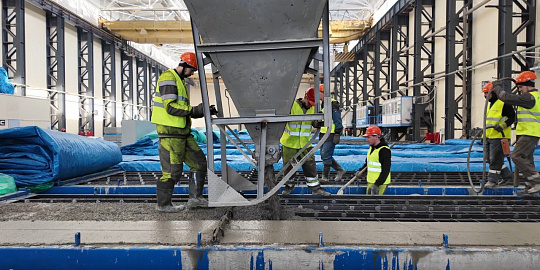 Нацпроектстрой оборудовал четыре завода по производству железобетонных свай на тестовом участке ВСМ Москва - Санкт-Петербург