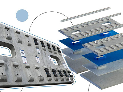 The rail slab for the high-speed railway line received a patent for invention