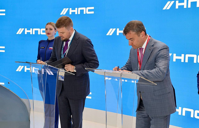 Соответствующий меморандум о сотрудничестве подписали генеральный директор ГК НПС Алексей Крапивин и генеральный директор «ФИНИНВЕСТ» Александр Кахидзе.jpg