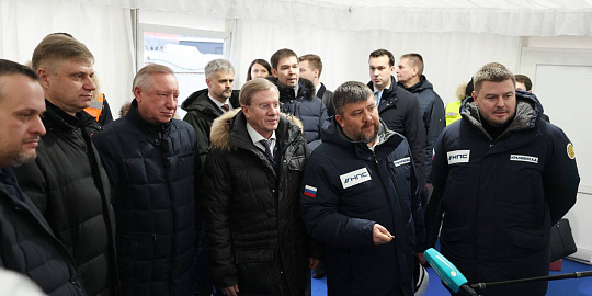 Правительственная делегация ознакомилась с ходом работ на нулевом этапе ВСМ в Санкт - Петербурге