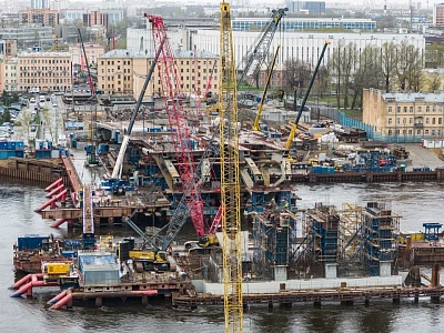 Готов фундамент Большого Смоленского моста