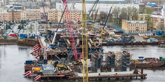 Готов фундамент Большого Смоленского моста