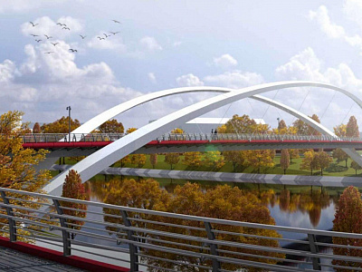 GC NPS, JSC will build two bicycle pedestrian bridges in Moscow