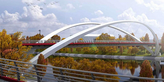 GC NPS, JSC will build two bicycle pedestrian bridges in Moscow