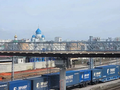 Natsproektstroy has installed a pedestrian bridge span at MCD-2 Pererva Station