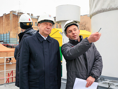 Губернатор Санкт-Петербурга отметил хорошую работу строителей Большого Смоленского моста