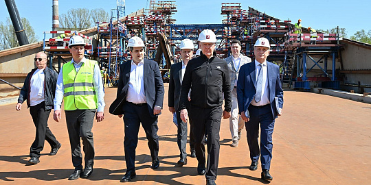 Готовность моста-паруса– 35%